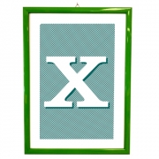 Quadro da parete con la lettera X